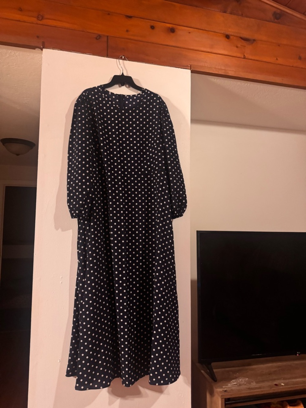 Classic spring Polka Dot Women’s maxi Dress